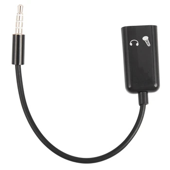 3,5 мм стереозвук Разветвитель Штекер для наушников Гарнитура + адаптер микрофона пары поворачивают разъем жгута проводов