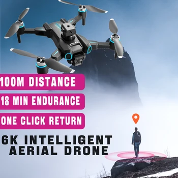 Мини-дрон S4S 4K Профессиональный беспилотный летательный аппарат с камерой Cool light drone бесщеточный беспилотник для обхода препятствий с дистанционным управлением