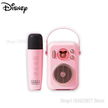 Ручной звук Disney Minnie Lotso, сабвуфер на открытом воздухе, домашнее пение, TF-карта, Стерео, Беспроводной динамик Bluetooth, микрофон.