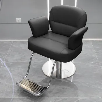Профессиональное парикмахерское кресло для салона красоты, Черное домашнее Современное кресло для ног, Классический квадратный коврик, мебель Cadeira De Barbeiro