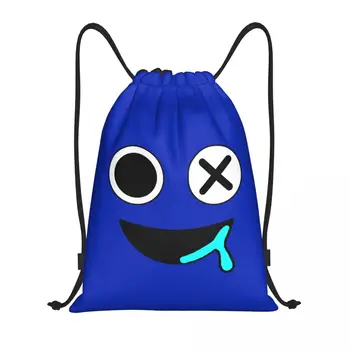 Изготовленная на заказ сумка Blue Face Rainbows Friend на шнурке Для женщин и мужчин, Легкий рюкзак для хранения видеоигр, спортзала
