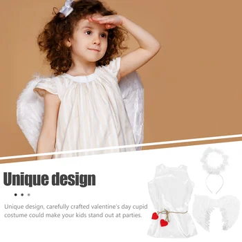 Наряды на День Святого Валентина, детские костюмы, детская одежда с купидоном из полиэстера для малышей 1
