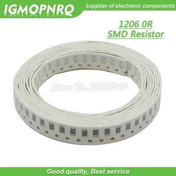 100ШТ 1206 SMD резистор 1% сопротивление 0 Ом чип-резистор 0.25 Вт 1/4 Вт 0R IGMOPNRQ
