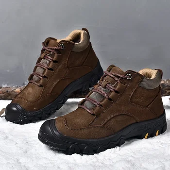 Мужская походная обувь дизайнерского бренда, зимняя хлопчатобумажная обувь, мужская спортивная обувь, удобная повседневная обувь, бесплатная доставка