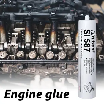 Герметик для автомобильного двигателя Клей для автомобильного двигателя Морозостойкий и высокотемпературный плоский герметик Клей для фланца двигателя