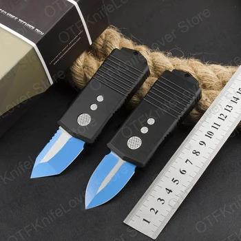 Micro OTF Tech Knife EX StormTrooper 440C Сталь С Синим Лезвием, Авиационная Алюминиевая Ручка, Мини-Размер, Карманный Нож Для Самообороны на открытом воздухе
