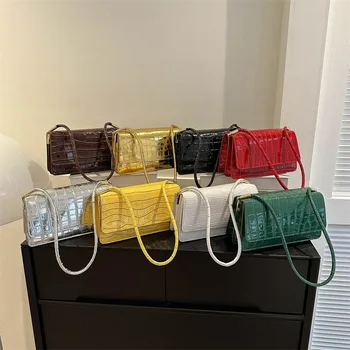 Женская новая модная сумка для подмышек с каменным узором ярких цветов, уличная одежда, квадратные сумки из искусственной кожи, женские сумки и наплечные сумки
