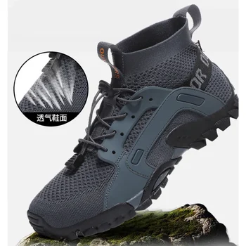 Новые мужские и женские треккинговые ботинки для пеших прогулок, летние сетчатые дышащие тактические армейские ботинки, тренировочные кроссовки для пустыни, большие размеры 0
