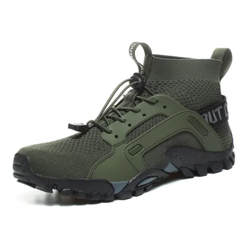 Новые мужские и женские треккинговые ботинки для пеших прогулок, летние сетчатые дышащие тактические армейские ботинки, тренировочные кроссовки для пустыни, большие размеры 3