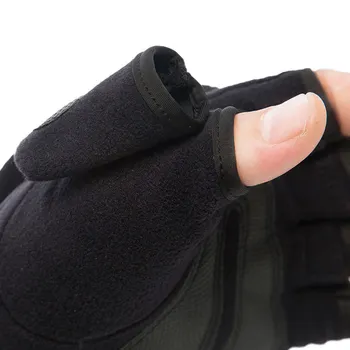 1 пара зимних перчаток, ветрозащитные перчатки без пальцев на полпальца, Спортивные