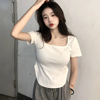 Женские футболки, топы, японские кавайные женские Ulzzang Lazy, повседневная однотонная футболка, женская корейская одежда в стиле харадзюку для женщин