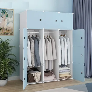 Домашняя Мебель для спальни Простой Шкаф Для одежды Шкафы для одежды Комоды Кубический Шкафчик для хранения Детский Шкаф Пластиковый Складной Пылезащитный