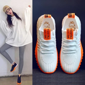 Женская спортивная обувь на платформе, танкетке, дышащие кроссовки для бега, сетчатая уличная вулканизированная обувь, женские Zapatos Mujer 2023 3