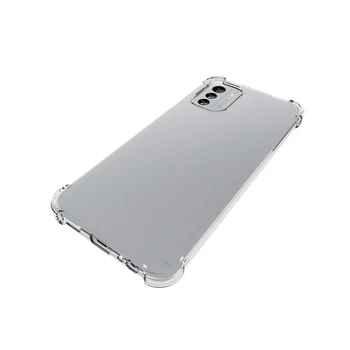 Чехол для мобильного телефона Nokia G60 5G Прозрачный силиконовый защитный чехол с четырьмя углами, защищающий от падения, мягкие противоударные чехлы с подушками безопасности из ТПУ 3