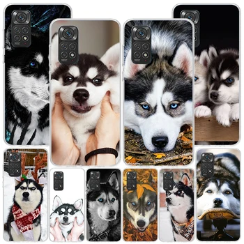 Оригинальный чехол Siberian Husky Dog для Xiaomi Redmi Note 12 11S 11E 11 10S 10 Pro Plus 9 9S 11T 9T 8 8T 7 Global Unique Cover Coque
