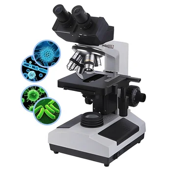 Ветеринарная лаборатория больницы, школы, составной светодиодный микроскоп, портативный лабораторный биологический Медицинский ветеринарный бинокулярный микроскоп