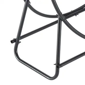 Опоры 40-дюймовый металлический держатель для бревен с черным порошковым покрытием 3