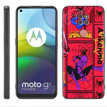 Чехол Funda Для Motorola G30 G60 G9 Play One Fusion Plus Edge 20 G8 Power Lite G22 G200 G51 Чехол Для Телефона Marvel Hero Spider Man 5