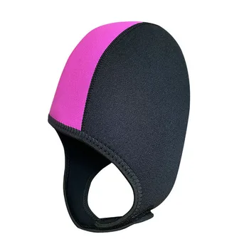 2,5 мм Неопреновый капюшон для дайвинга, сохраняющий тепло, Зимняя шапочка для плавания, защищающая голову, Розовый Черный капюшон для мужчин, Женская шапочка для дайвинга, серфинга, свободный размер 5