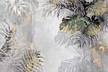 XuesuCustomized водонепроницаемые обои, оригинальная роспись на фоне цветов джунглей и птиц для украшения стен 3