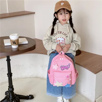 Детский рюкзак 2023 новый женский модный простой холщовый рюкзак star bag для милых девочек, школьная сумка для путешествий 2