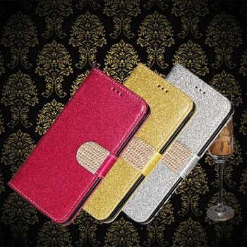 Кожаный бумажник с бриллиантами, кожаный чехол для ASUS ZenFone 4 Max ZC520KL X00HD, чехол для телефона