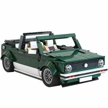 Кабриолет с откидным верхом Модель автомобиля 978 Штук Темно-зеленая Версия MOC Build Подарок