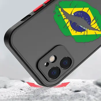 Бразилия Бразильские Флаги Эмблема Матовый Чехол для VIVO V25 V23 V23E V21 V21E V20 X70 X60 X60T X50 Y73 IQOO NEO 7 5 3 PRO PLUS Чехол 2