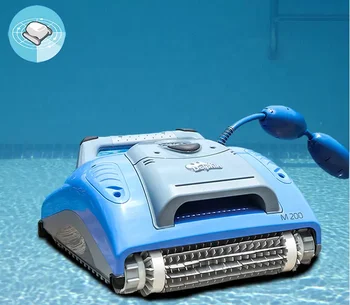 Управление мобильным телефоном 18-метровый синий очиститель аксессуаров для бассейна, большой робот-автоматический очиститель бассейна 4