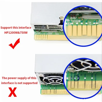 Breakout Board 17 Портов 6Pin LED Дисплей Модуль Питания Серверная Карта Адаптер для HP 1200 Вт 750 Вт Блок ПИТАНИЯ GPU Miner Майнинг BTC ETH 4