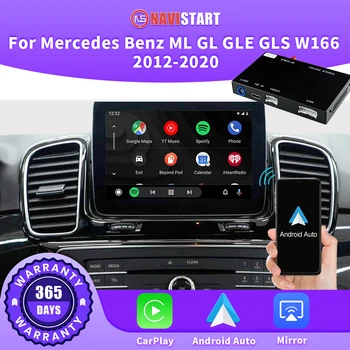 NAVISTART Беспроводной CarPlay Android Auto Для Mercedes Benz ML GL GLE GLS W166 2012-2020 GPS Навигация AirPlay Зеркальная Ссылка