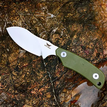 Нож сторожа WF205 с фиксированным лезвием D2, прямые охотничьи ножи для выживания, тактический инструмент для кемпинга 5