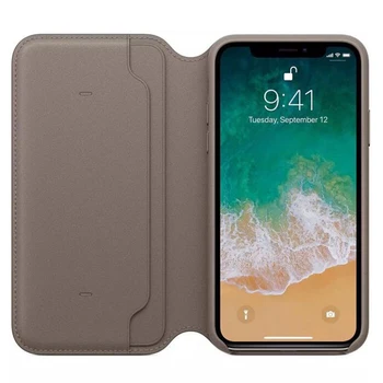 Роскошный флип-чехол Smart Sleep из натуральной кожи для iPhone X XS 8 7 8 Plus 7 Plus, чехол-бумажник с держателем для карт 3