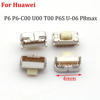 10 шт./лот, 4 мм, Кнопка Включения-выключения, Кнопка Регулировки громкости, запасные части для Huawei Ascend P6 P6-C00 U00 T00 P6S U-06 P8max