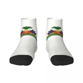 Носки с гербом Гаити с кавайным принтом для женщин и мужчин, стрейчевые летние Осенне-зимние носки Haitian Proud Crew