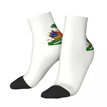 Носки с гербом Гаити с кавайным принтом для женщин и мужчин, стрейчевые летние Осенне-зимние носки Haitian Proud Crew 1