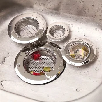 Сетчатые фильтры для кухонных раковин, гладкий край, легко моющийся сетчатый фильтр для раковины, подходит для ванной комнаты, кухни 3