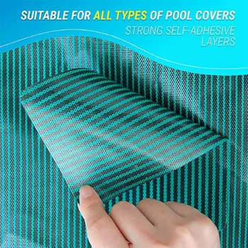 Накладка для защитного покрытия бассейна 12x8 дюймов/4x8 дюймов Ремкомплект для бассейнов 1