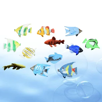 12шт Мини Океаническое животное Тропическая Рыба Фигурка модель Развивающие Игрушки для детей дошкольного возраста 1