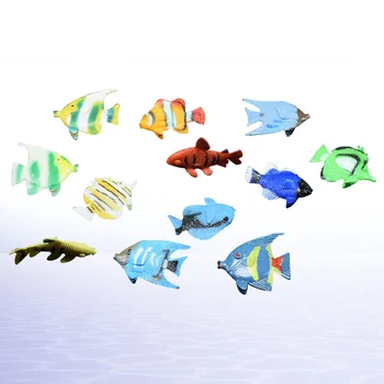 12шт Мини Океаническое животное Тропическая Рыба Фигурка модель Развивающие Игрушки для детей дошкольного возраста 5