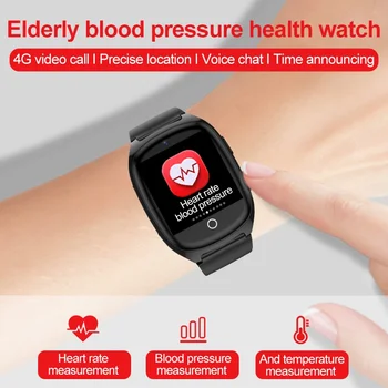 Смарт-часы для пожилых людей 4G, трекер позиционирования SOS, удаленный мониторинг GPS, WIFI, LBS, видеозвонок, Умные часы с температурой тела для Huawei 1