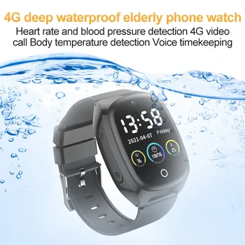 Смарт-часы для пожилых людей 4G, трекер позиционирования SOS, удаленный мониторинг GPS, WIFI, LBS, видеозвонок, Умные часы с температурой тела для Huawei 3