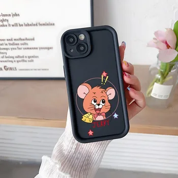 Пара J-JerryS Mouse Tom Cat Чехол Для Телефона Простой Однотонный Матовый Чехол Для Huawei Mate 20 40 30 Pro Nova 10 9 Honor 50 P 90 Мягкий 1