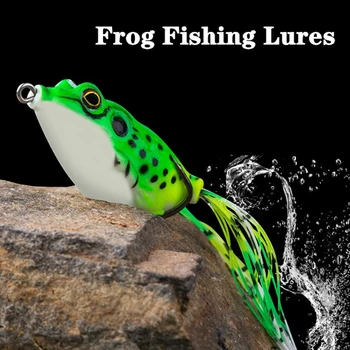 2020 Силиконовый Материал рыболовная приманка 4,5 см Искусственная Приманка Ray Frog topwater fishing 2
