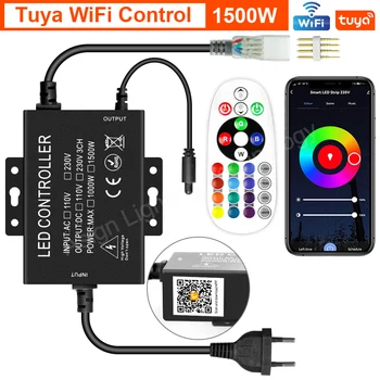 Пульт дистанционного управления/Bluetooth/Tuya WiFi RGB-контроллер мощностью 750 Вт 1500 Вт 4Pin 220 В Адаптер питания EU Plug для неоновой подсветки светодиодной ленты RGB