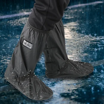 Водонепроницаемая мужская и женская обувь, нескользящая светоотражающая обувь, чехол для мотоциклетных ботинок, дождевик, чехол для дождевых ботинок для верховой езды