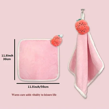 Милые полотенца для рук Кухонное полотенце для рук в ванной комнате, суперпоглощающее кухонное полотенце из микрофибры, высокоэффективное полотенце для чистки посуды 2