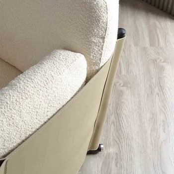 Оптовая Продажа Современное Удобное Кресло Для Гостиной White Relax Teddy Hand Single Sofa Chair Leisure Boucle Lounge Arm Chairs r14 3