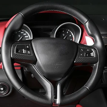 Отделка крышки рулевого колеса из углеродного волокна для Maserati Levante 2016 2017 Ghibli 2014 2015 2016 3