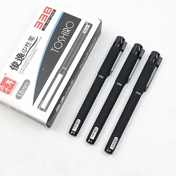 Гелевая ручка 1,0 мм, гелевые ручки для заправки черных чернил, офисные школьные письменные принадлежности, нейтральная ручка 3 шт./лот
